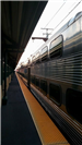 Metra train at station