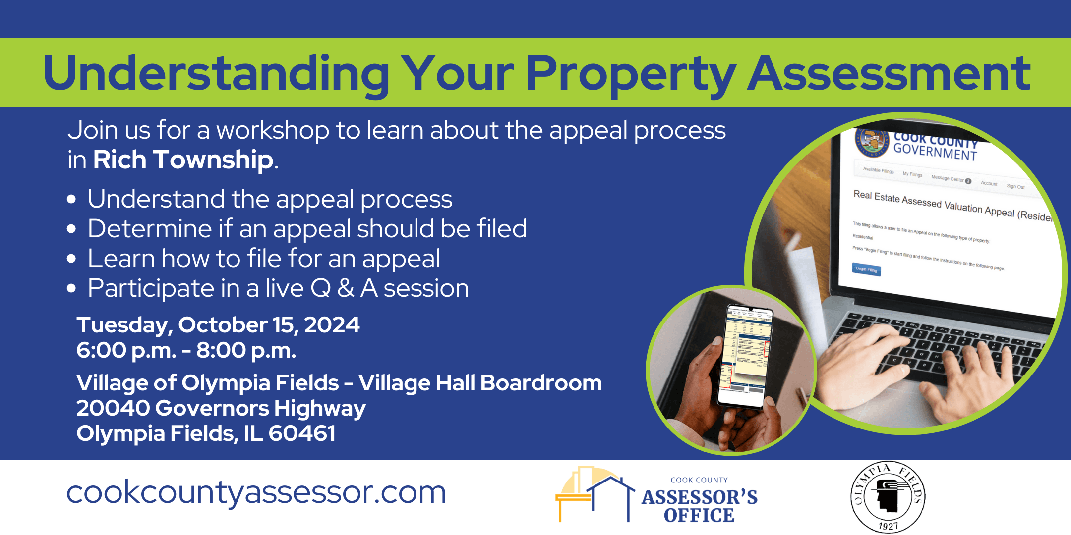 2024 Property Tax Workshop flyer